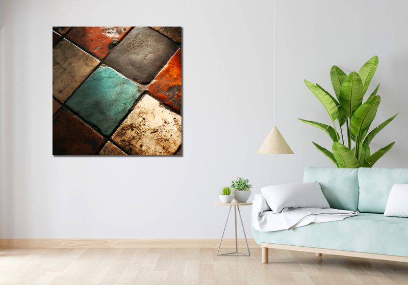 Obraz 100x100cm Ceramiczna Kompozycja zdjęcie 2