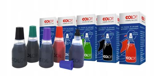 TUSZ DO PIECZĄTEK gumowych i polimerowych wodny fioletowy COLOP 25 ml na Arena.pl