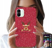 ETUI DO XIAOMI REDMI A1 - ŚWIĄTECZNY RENIFER MIKOŁAJ ŚWIĘTA +SZKŁO