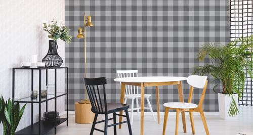 Tapeta Modna Krata w Odcieniach Szarości na Arena.pl