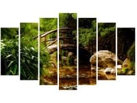 OBRAZ SECRET GARDEN MOST OGRÓD JAPONIA KOLORY