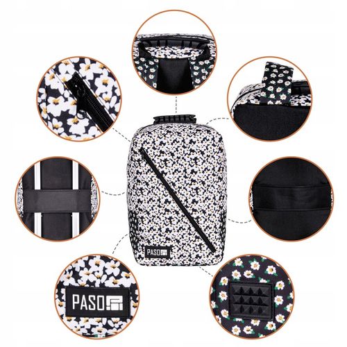 Paso Plecak lotniczy - 20x25x40 cm - kwiaty - Wizzair - Ryanair na Arena.pl
