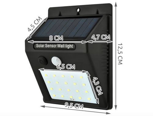Lampa solarna ścienna L5015 na Arena.pl