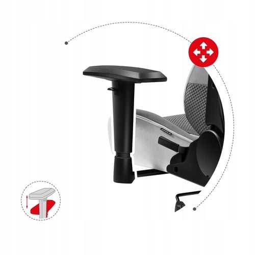 Fotel gamingowy Huzaro Force 6.2 White Mesh na Arena.pl