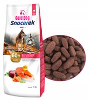 Karma dla owczarka Gold dog Snocerek 15kg wołowina na stawy
