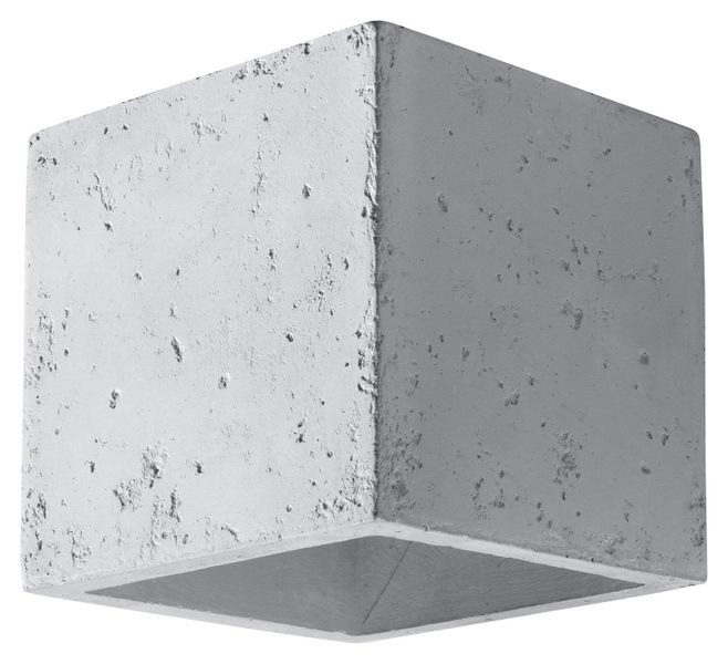 Kwadratowa LAMPA ścienna SL.0487 kostka OPRAWA kinkiet cube beton zdjęcie 1