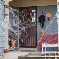 DEKORACJA DRZWI HALLOWEEN PŁACZĄCA WIEDŹMA OZDOBA DOMOWA DEKORACJA 100X80CM