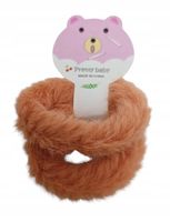 Gumka do włosów mocna elastyczna mięciutkie futerko pomarańczowy mała 2szt.