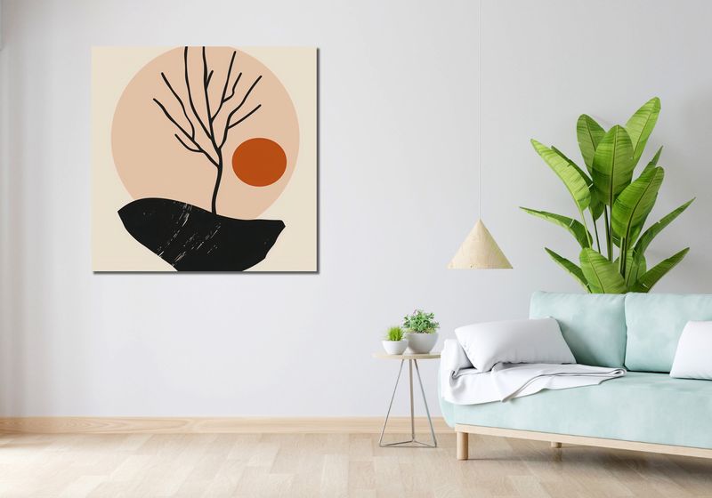 Obraz 100x100cm Nagie Drzewo zdjęcie 2