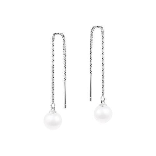 Srebrne kolczyki Staviori z perłami na Arena.pl