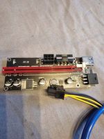 Riser USB3.0 PCI-E 6PIN 010S + Plus 8 kondenatorów