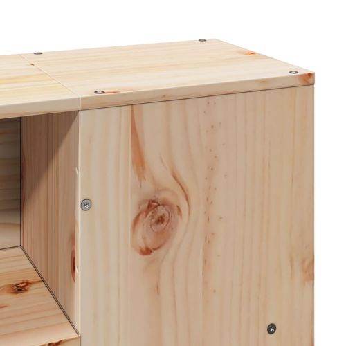 Łóżko z regałem, bez materaca, 120x190 cm, sosnowe na Arena.pl