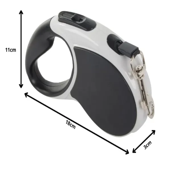 Smycz automatyczna 5m mocna dla psa do 15kg z blokadą wytrzymała długa zdjęcie 4