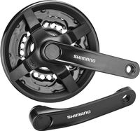 Mechanizm korbowy trekking city czarny Shimano FC-TY301 42/34/24 170mm