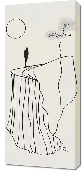 Obraz 40x90cm Samotność i Wzniosłość zdjęcie 1
