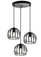 Lampa sufitowa metalowa loft klosz wisząca AT15-3SZ-Black