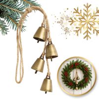 świąteczna dekoracja - metalowe dzwonki 35 cm - woz52