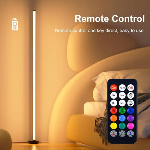 Lampa podłogowa Zintegrowane źródło LED Czarna Bluetooth na Arena.pl