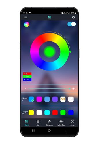 taśma led rgb 5 m 150 led neon lampki kontroler muzyczny pilot aplikacja na Arena.pl