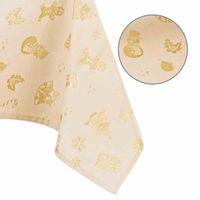 TCLOTH/AH/CHRISTMASSTORY/HMD/GOLD/110X160