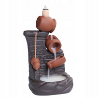 KOMINEK ZAPACHOWY BARREL SPŁYWAJĄCY DYM CERAMIKA AROMATERAPIA KADZIDŁO