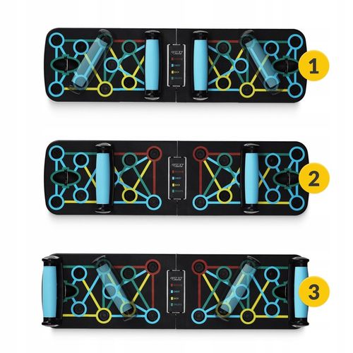 DESKA DO POMPEK PLATFORMA DO ĆWICZEŃ UCHWYTY WIELOFUNKCYJNA PUSH UP BOARD na Arena.pl