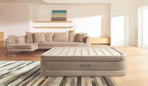 Dwuosobowy Materac Dmuchany 152x203x46 cm łóżko pompka 220V INTEX 64428ND na Arena.pl