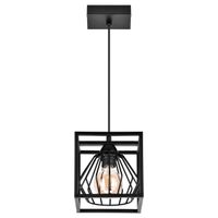 Horus Koszyk Lampa Wisząca Sufitowa Czarna, 1xE27