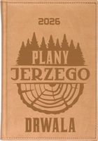 Stylowy kalendarz drwala książkowy A5 2026 rok z grawerem tygodniowy