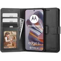 Etui Tech-Protect Wallet z Funkcją Podstawki DO Motorola Edge 50 Neo Czarne