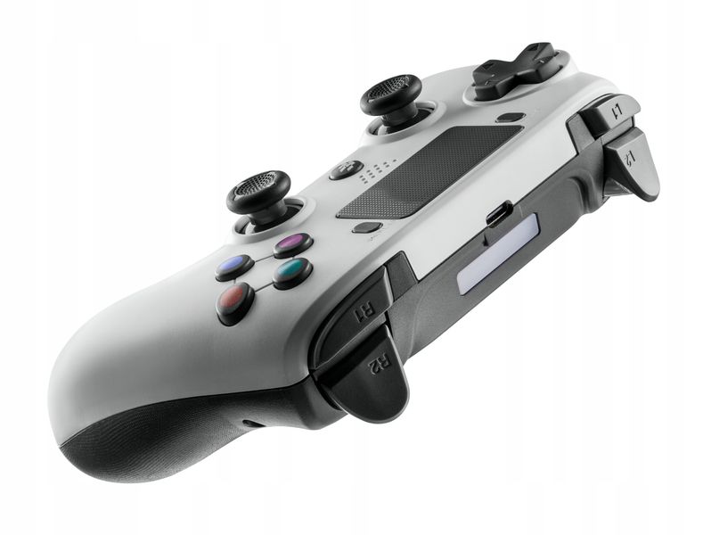 kontroler do ps4/pc pad flashfire bluetooth p201w - biały zdjęcie 6