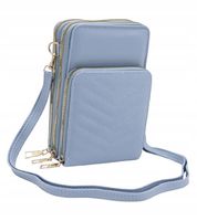 Victoria J. - torebka rowerówka etui na telefon przeszycia niebieski HD472