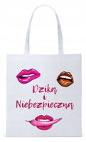 Dla Dziewczyny Żony Torba Eco Biała Shopper Z Nadrukiem Ze Zdjęciem