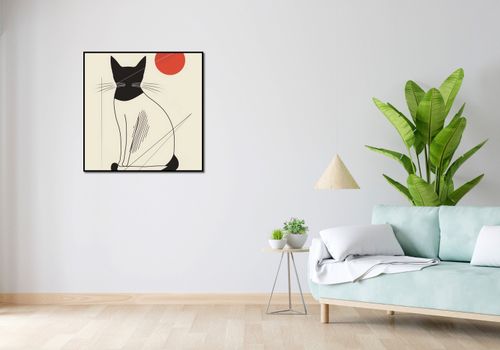 Plakat 80x80cm Czerwony Krąg na Arena.pl