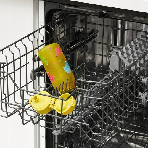 Bidon na wodę chłopięcy sportowy żółty twardy ustnik Dinozaury ION8 0,35 l na Arena.pl