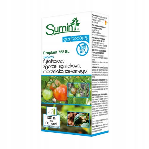 Proplant 722SL Skuteczny Środek Grzybobójczy Warzywa Rośliny Ozdobne 100ml na Arena.pl