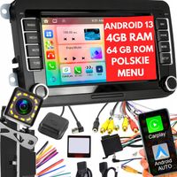 RADIO 7" 4GB/64GB ANDROID 13 GOLF V VI PASSAT B6 B7 SEAT SKODA VOLKSWAGEN