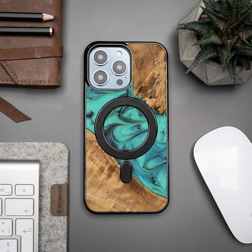 etui bewood unique do iphone 15 pro max - turquoise z magsafe na Arena.pl