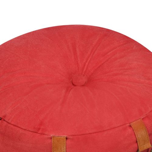 Puf czerwony 40x40cm płótno bawełniane VidaXL na Arena.pl