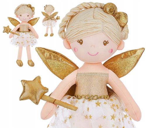 SMILY PLAY Lalka szmacianka wróżka bobas złota na Arena.pl