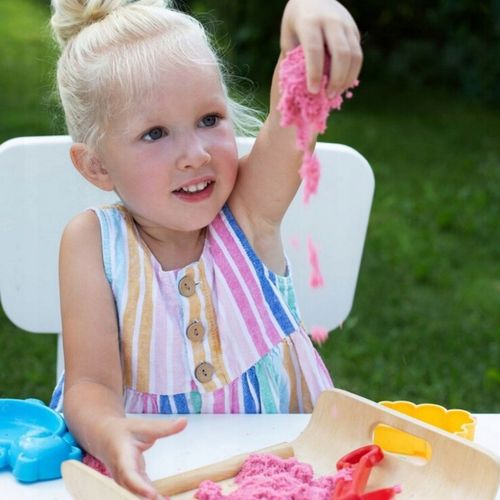 PIASEK KINETYCZNY 3kg BASEN FOREMKI ŁOPATKA PIASKOWNICA WIADERKO ZESTAW XL na Arena.pl