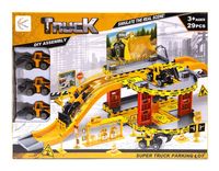 DUŻY PARKING DLA POJAZDÓW BUDOWLANYCH Z AUTKAMI