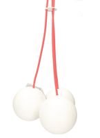 Lampa wisząca BUBBLE biała czerwona III 3xGU10 6025