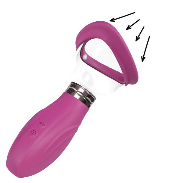Delightful - Rechargeable Vulva And Breast Pump - Pink zdjęcie 1