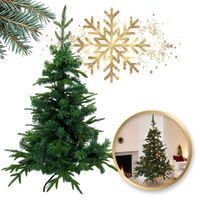 duża choinka sztuczna pe+pcv jak żywa świerk 120 cm gęsta cho04