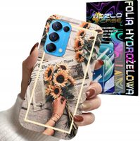 ETUI DO OPPO FIND X3 LITE - SŁONECZNIK KWIATY DLA KOBIET PLECKI + FOLIA