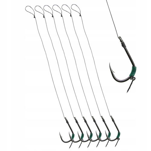 Haczyki Method Feeder na przyponie z igłą # 4 - 6 szt na Arena.pl