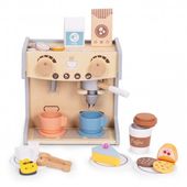 DREWNIANY EKSPRES DO KAWY DLA DZIECI 3+ ECOTOYS 2W1 SKLEPIK