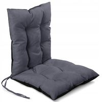 Wodoodporna poduszka ogrodowa 50 x 100 cm na krzesło w kolorze szarym