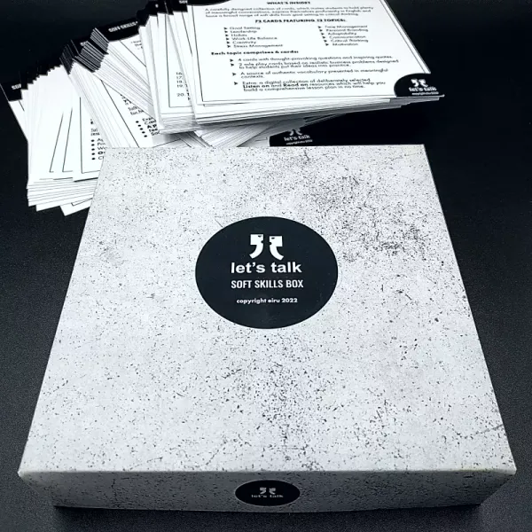 Karty Konwersacyjne - Let's talk - SOFT SKILLS BOX zdjęcie 1